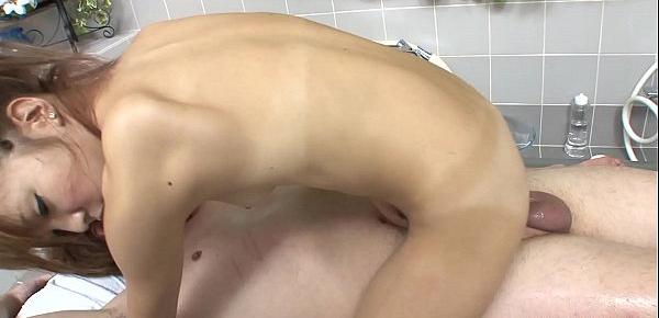 Japanese masseuse, Misaki Akino fucks a guy, uncensored